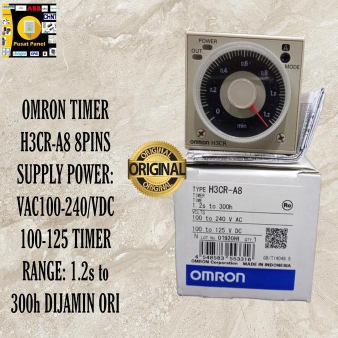 Timer Omron H3Cr-A8 H3Cr A8 Multivolt 24V-240Vac V Ac