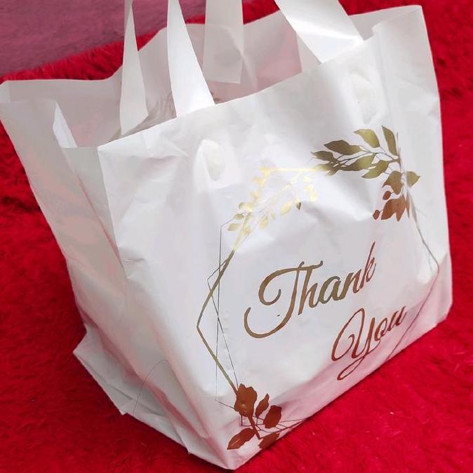 Iyakirim- Kantong Plastik Syukuran Nasi Box 20X20, Isi 50 Pcs Kantong Plastik Hajatan Tahlilan Khita