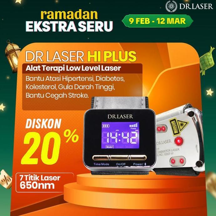 DR LASER HI PLUS ORIGINAL OFFICIAL GOGOMALL | ALAT TERAPI LASER | BANTU MELANCARKAN PEREDARAN DARAH 