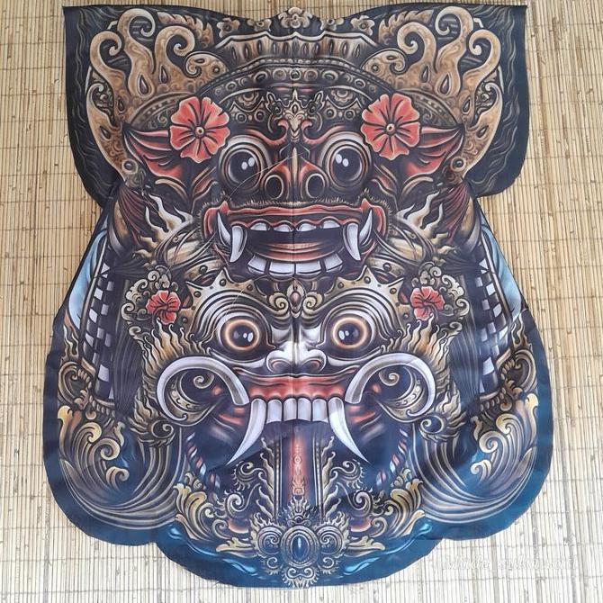 Layangan Celepuk Printing rwa bhineda barong rangda bongkar pasang