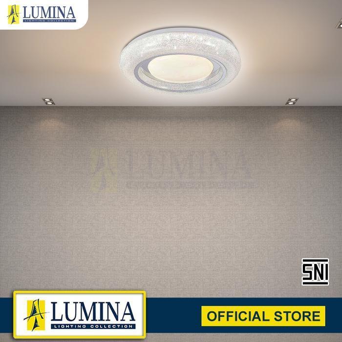 Lumina - Lampu Plafon LED Modern Minimalis Ceiling Lamp Ring Kristal Crystal Hemat Energi untuk Ruan