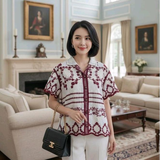 Atasan/Blouse Brukat Import Atasan Blouse Brukat Import Premium