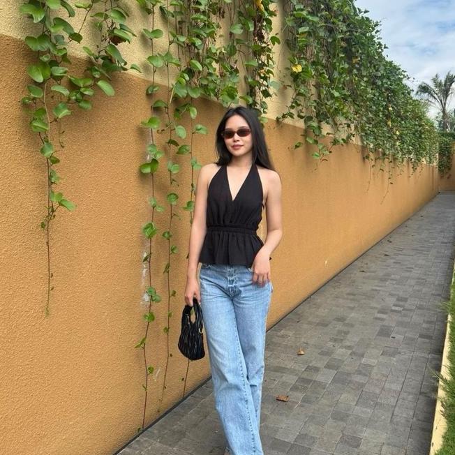 Daisy Halter Backless Oddsthelabel Daisy Halter Backless Top Atasan Wanita Baju