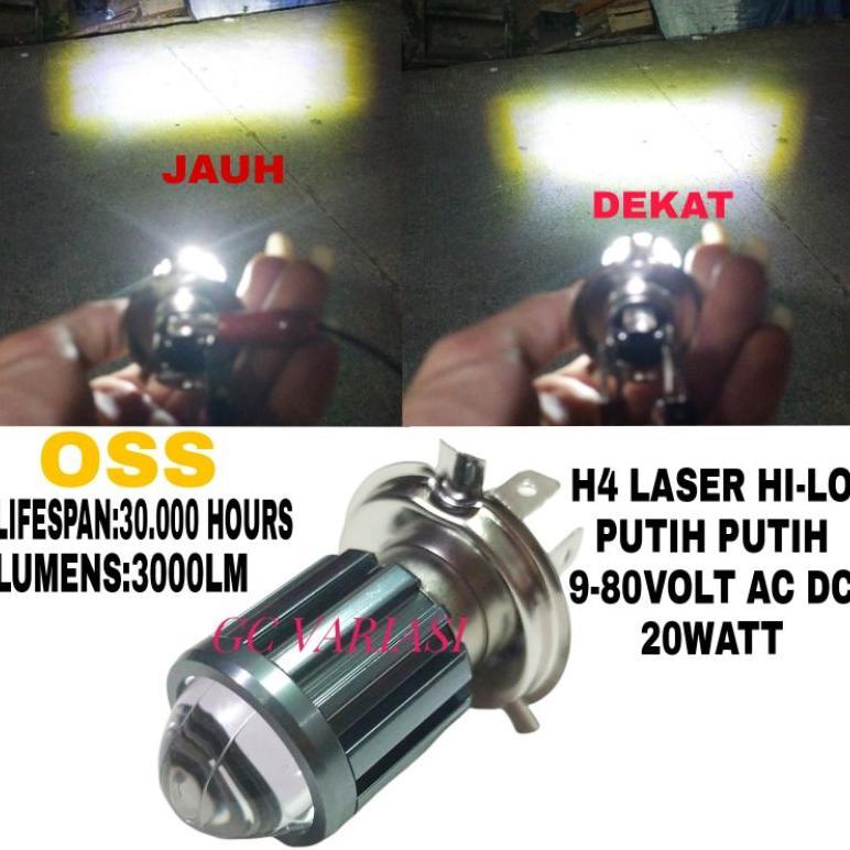 BEST DEALS LAMPU H4 DEPAN MOTOR VIXION VERZA OLD CB150R KLX/LAMPU LED H4 LASER VERZA OLD CB150R VIXI