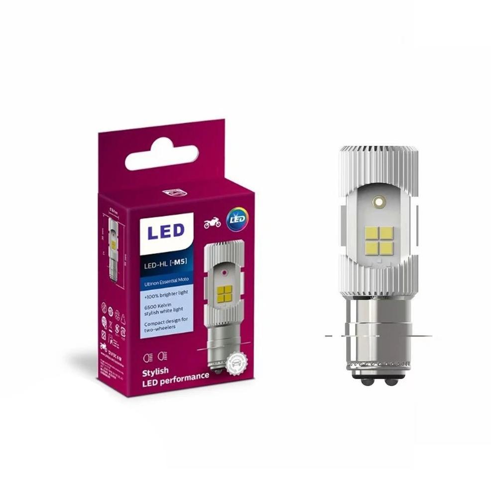 HOT PRODUCT ORIGINAL 100% Lampu depan LED philips m5 Lampu Depan Motor LED PHILIPS 2 Sisi Arus Wajib