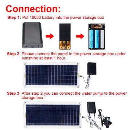 Set Pompa Air Tenaga Surya 50W Pompa Air Panel Surya Untuk Kolam Ikan