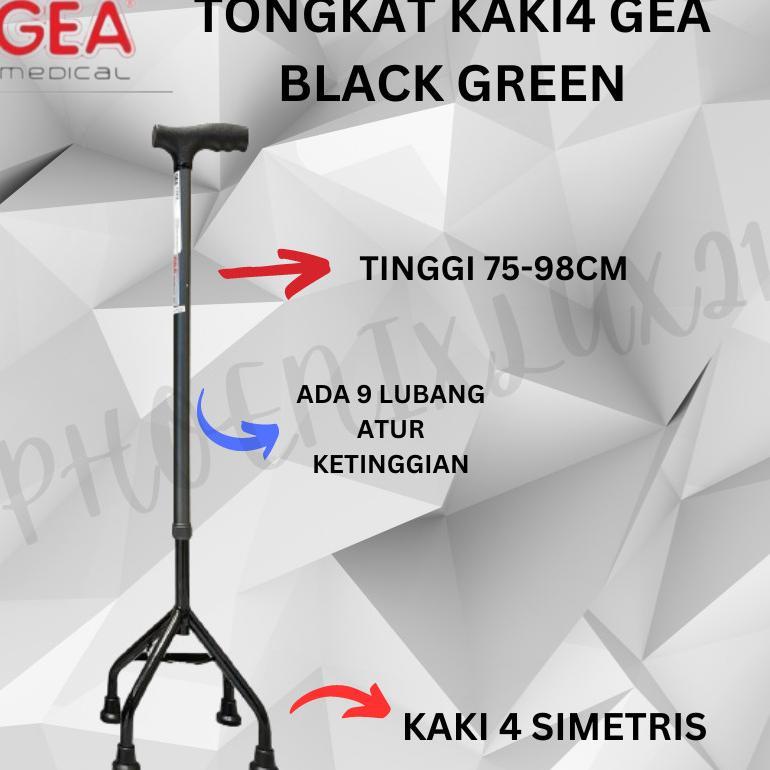 Alat bantu jalan Tongkat kaki 4 Tongkat Jalan GEA Tongkat Stroke