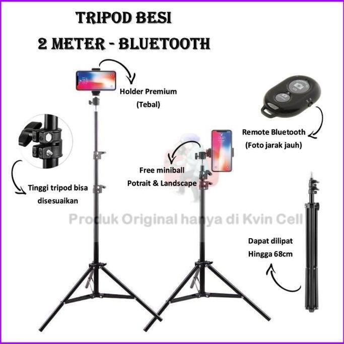 TRIPOD HP / TRIPOD HANDPHONE / TRIPOD RING LIGHT / TRIPOD 2 METER