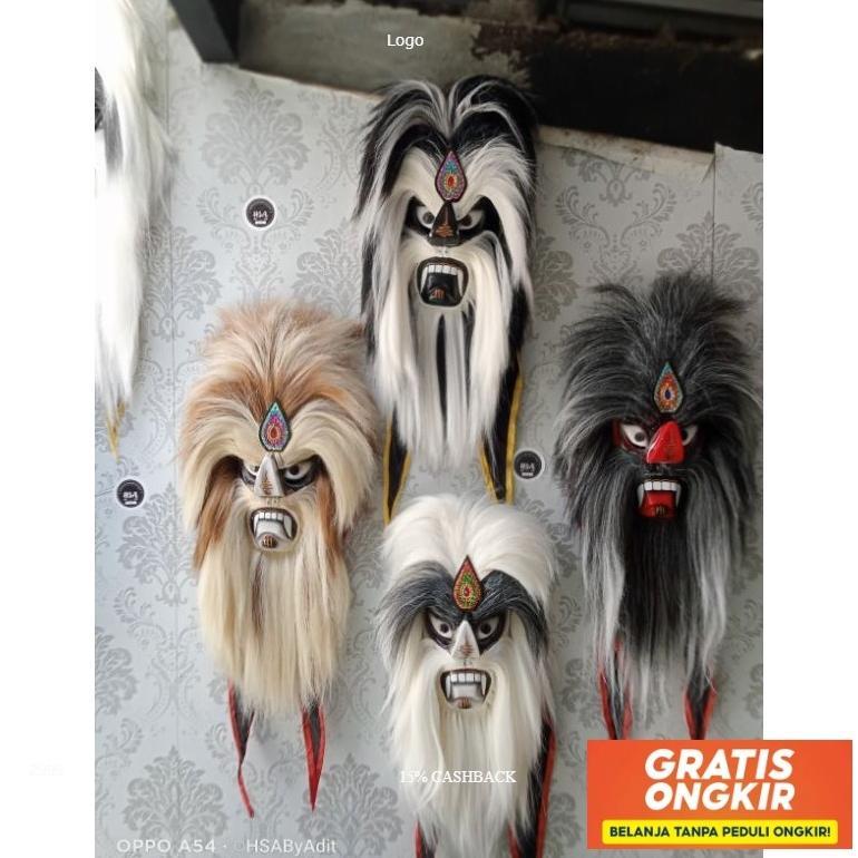 Topeng Ganongan Murah Bujang Ganong Keren Murah Terbaru Ready