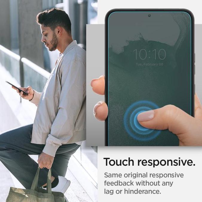 Tempered Glass Samsung Galaxy S22 Ultra Plus Spigen Glas tR EZ Fit - S22, 2 Pack