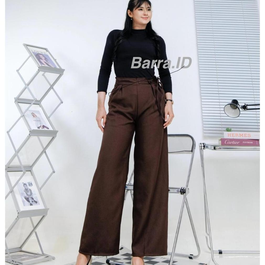 100% AMAN BARRA - JENNY PANTS CULOTTES CELANA PANJANG WANITA HIGHWAIST LONG PANTS KULOT CEWEK CASUAL