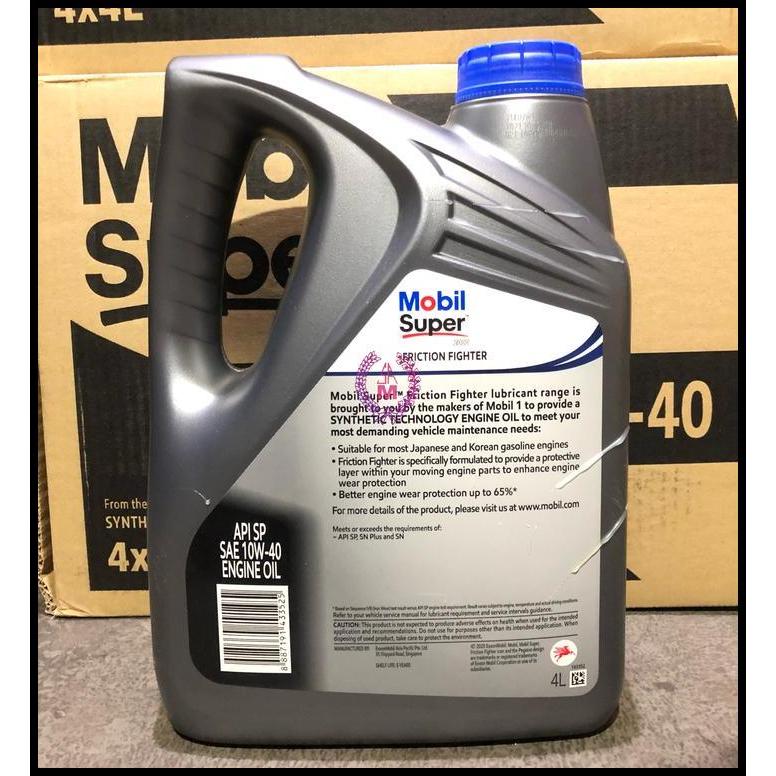 HOT DEAL MOBIL SUPER 2000 FRICTION FIGHTER 10W-40 10W40 10W/40 SYNTHETIC API SP 