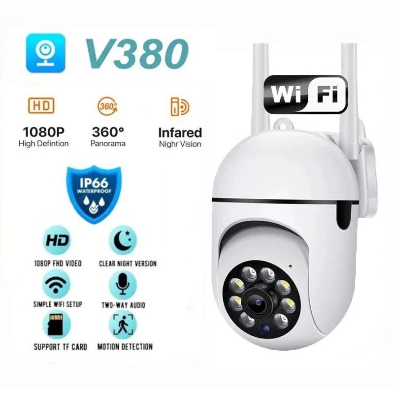 Cctv V380 Pro Wifi Smart Camera, Memory ,Kabel Power