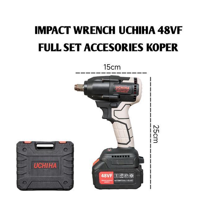 Impact Wrench Cordless type 48Vf double baterai UCHIHA japan New