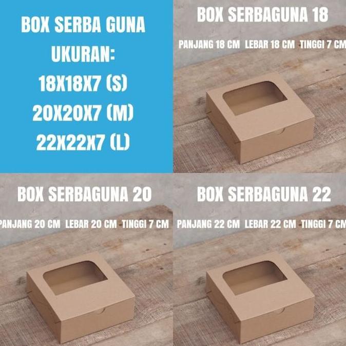 BOX PIZZA MIKA WINDOW - KOTAK BROWNIES - BOX KARTON SERBAGUNA