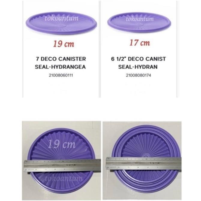 Tutup toples tupperware deco canister
