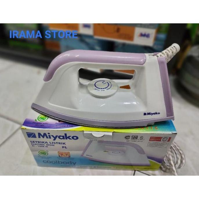 Miyako Setrika EI 1008 M Ungu/ Biru/Putih Gosokan Baju Miyako Electric Iron Miyako