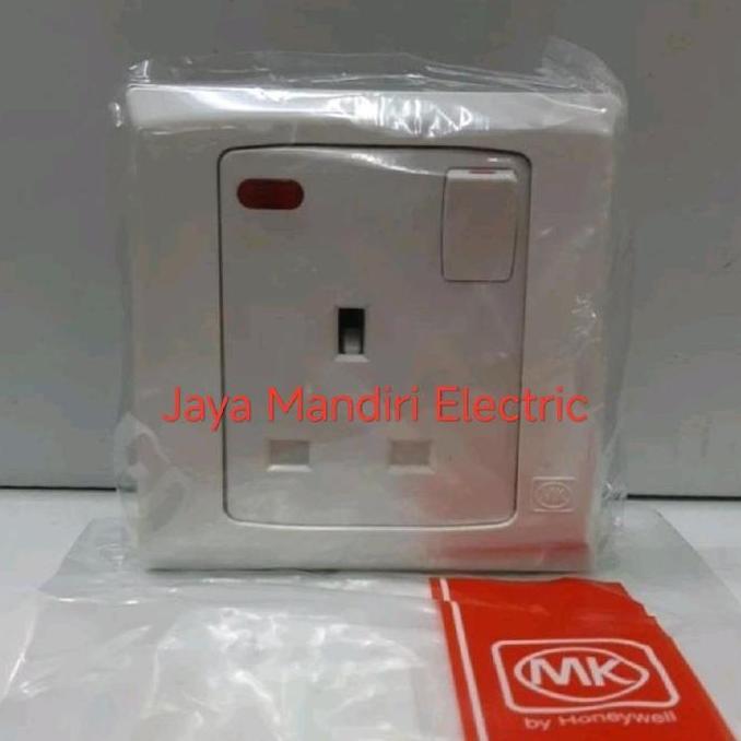 STOPKONTAK AC MK S2657 WHI / STOP KONTAK S 2657 / SOCKET OUTLET 1 GANG PROMO