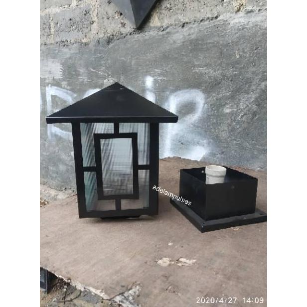 Lampu hias pilar taman bagus minimalis. Lampu unik.