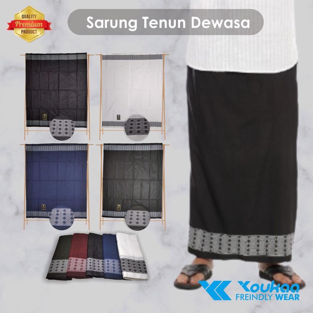 ORIGINAL Sarung Pria Dewasa Motif Polos Tenun Dobby Terbaru Batik Naga