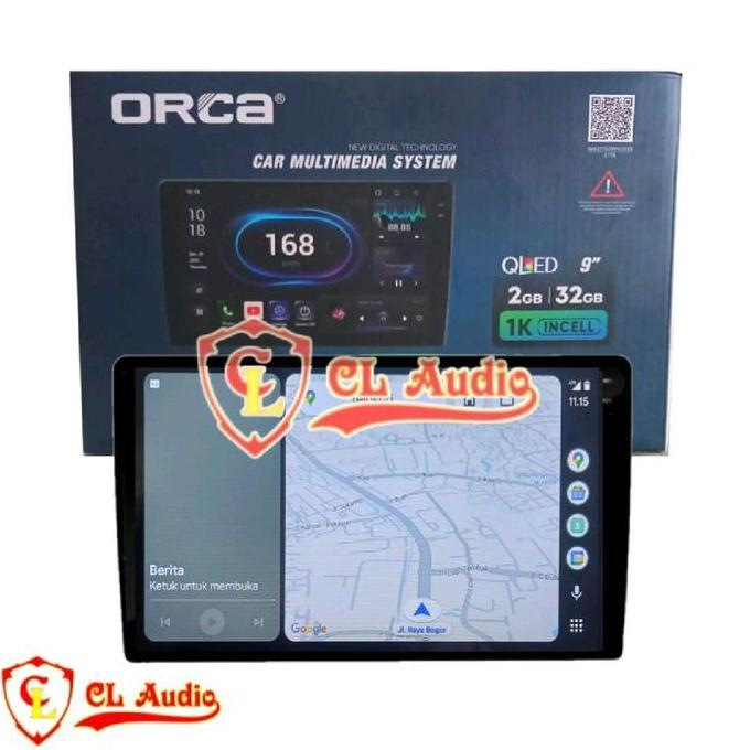 Head Unit Android ORCA ECO LITE 9 Inch  Ertiga/Swift Layar Qled