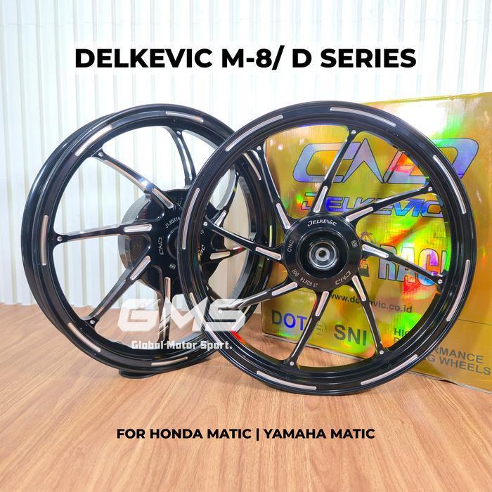 Delkevic M8 Ring 14 Velg Pelak Motor Aerox Nmax New Vario 125/ 150 Abs Cbs Mio Beat Scoopy Original 