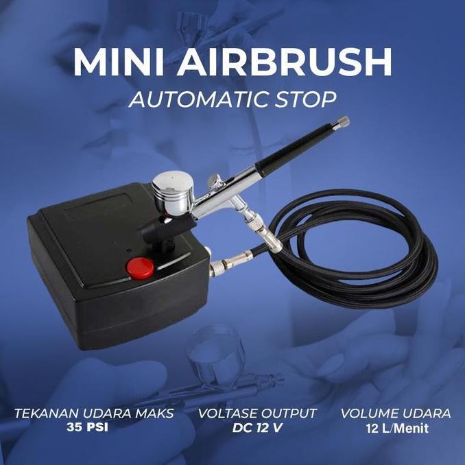 Mini Airbrush Automatic Stop Double Action Spray Paint Art kompresor mini airbrush kit spray gun wit