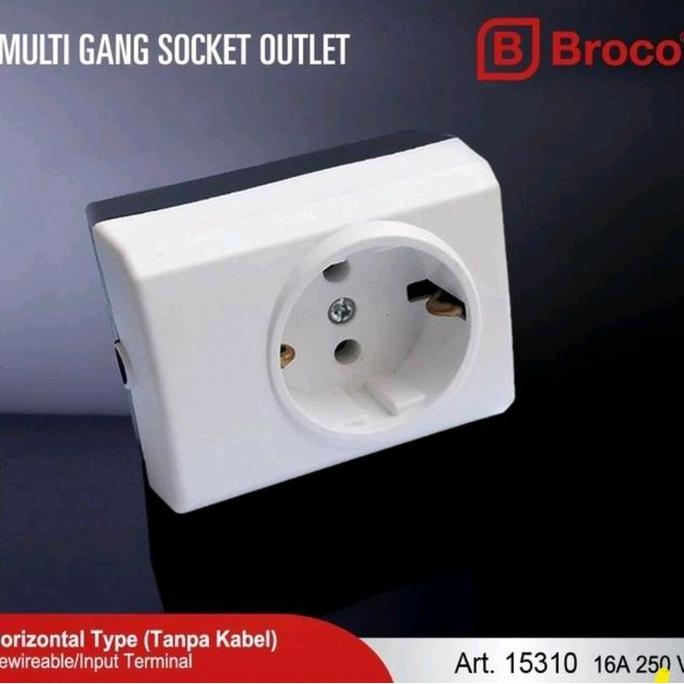 STOP KONTAK BROCO 1 2 3 4 5 6 LUBANG COLOKAN LISTRIK TERMINAL BROCO SNI PROMO
