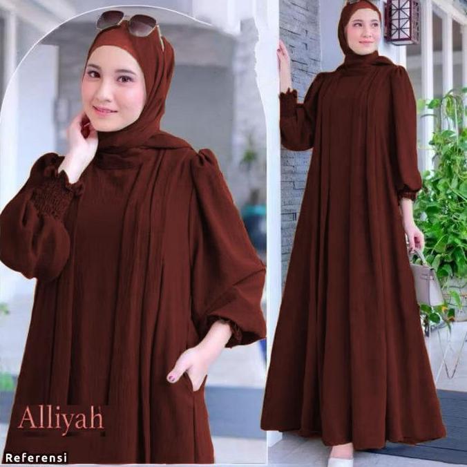 Gamis Aliyah Muslimah Dress Wanita CS