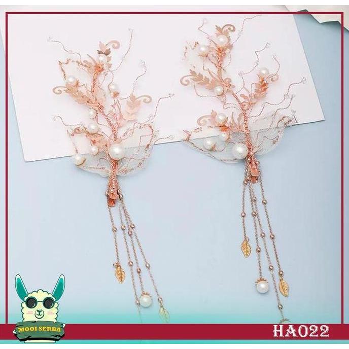 BRIDE WEDDING HAIR ACCESSORIES / HAIRPIECE / EARPIECE - HA022
