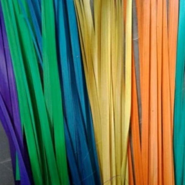 100 PCS Bahan Anyaman Bambu Warna / Iratan Bambu Anyaman Ayaran Prakarya