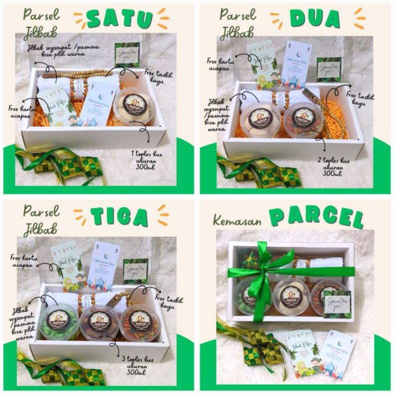 BERLYCASTOCKS HAMPERS RAMADHAN IDUL FITRI PAKET THR PARSEL SAJADAH HIJAB KUE KERING KHAS LEBARAN KAD
