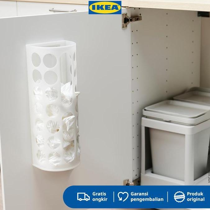IKEA VARIERA Tempat Kantong Plastik Putih