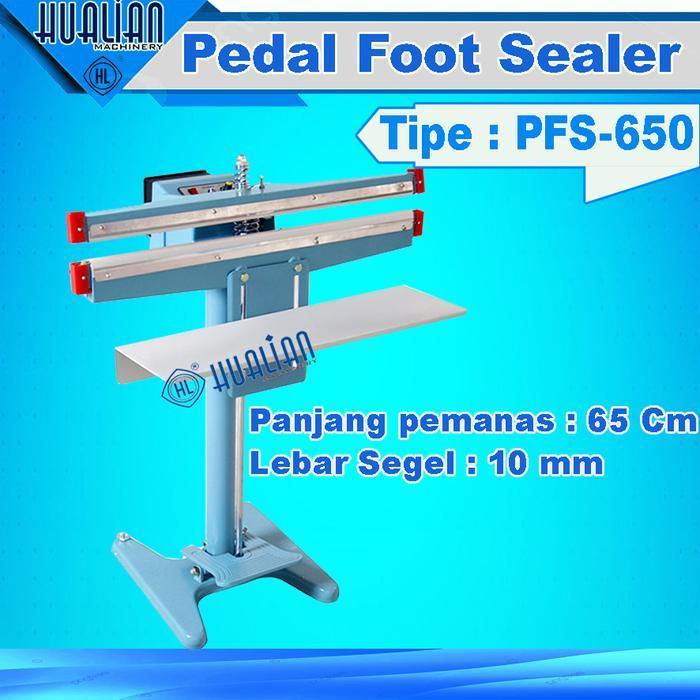 Mesin Press plastik Pedal Foot sealer PFS-650 / 65 cm lebar sealer 10mm