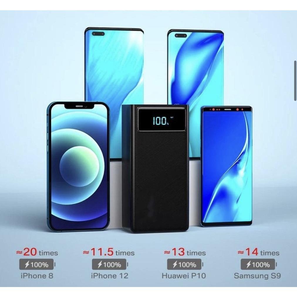 Hot Product 60000Mah Powerbank Fast Charging Full Capacity 4 Usb Charge Ports Pd Fast Charging Power