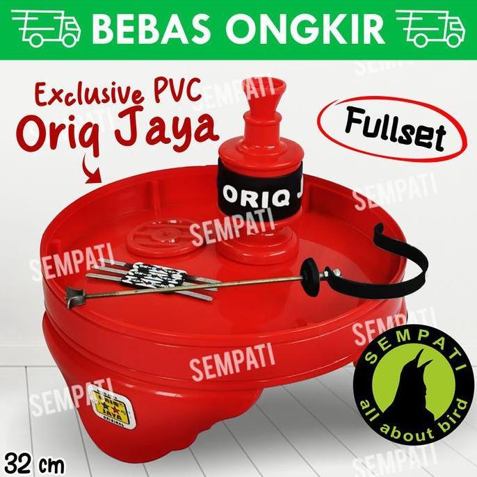 PROMO HARI INI - TEBOK PVC ORIQ JAYA FULLSET PION GANTUNGAN SANGKAR BURUNG LOVEBIRD TBO