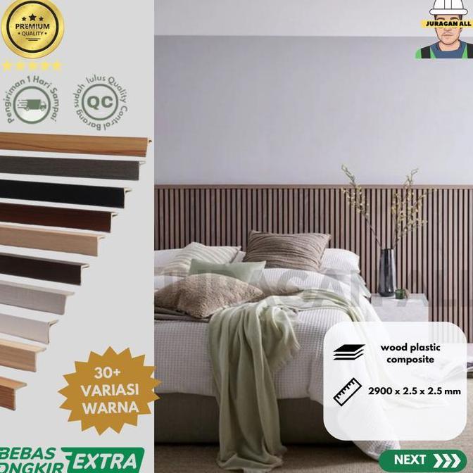 TERBARU LIST SIKU L WPC WALLPANEL 3 METER (290 X 2.5 X 2.5 CM) PREMIUM QUALITY / LIST PANEL WPC / LI