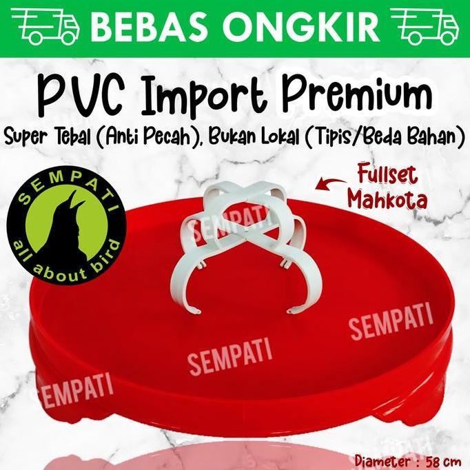 TERMURAH - TEBOK SANGKAR KANDANG BURUNG MURAI PVC IMPORT PLUS MAHKOTA FULSET TBMR