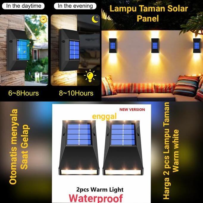lampu taman outdoor solar power Otomatis waterproof lampu surya panel