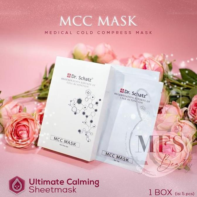 DEAL TERBAIK - DR. SCHATZ - MCC Sheet Mask - Masker Wajah Ori / Kulit kemerahan / Kulit meradang / s
