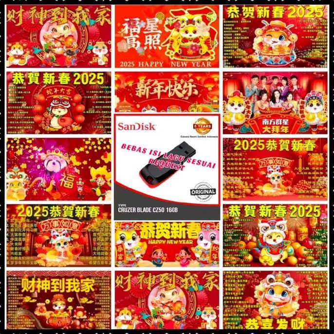 Bst Ready Flashdisk 1 6 Gb Isi Lagu Imlek Terbaru 2025-Flashdisk Lagu Imlek-Usb Imlek-Lagu Imlek-Fla