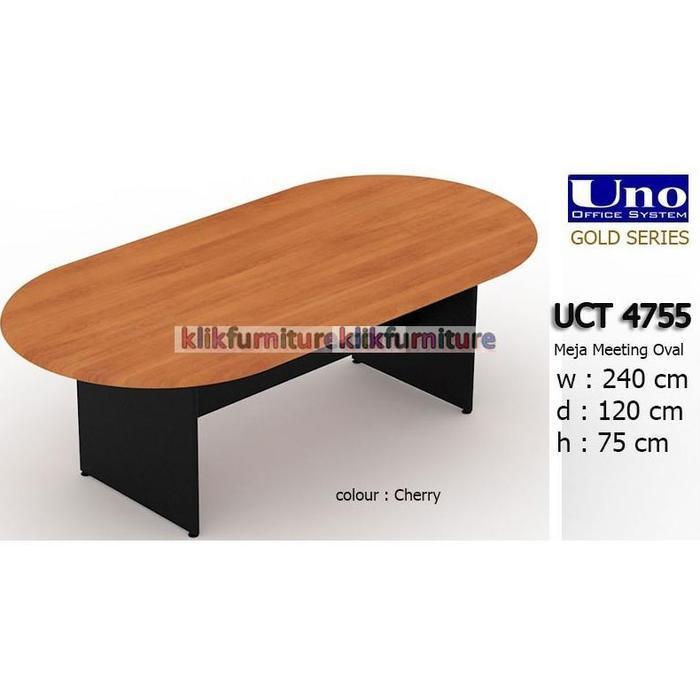 UCT 4755 UNO Gold Meja Rapat Meja Meeting Oval