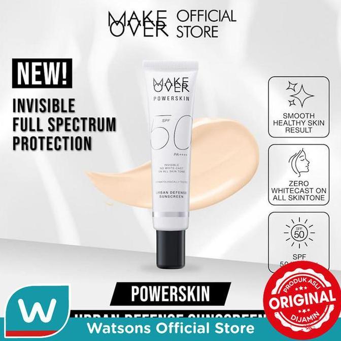 CUCI GUDANG - MAKE OVER Powerskin Urban Defense Sunscreen 40 mL