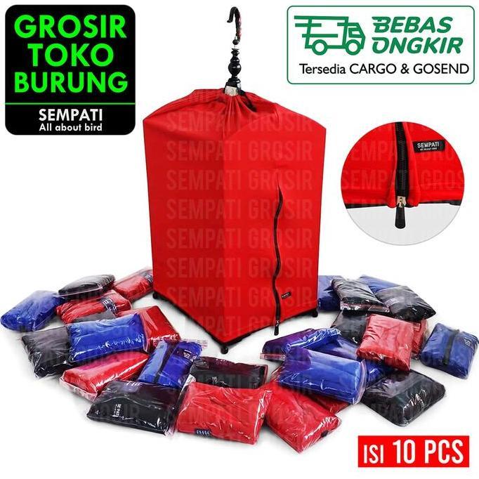 SUPER HEMAT - SEMPATI GROSIR Krodong Kerodong Sangkar Kandang Kotak Single Kaos PE Tebal Eco Isi 10 