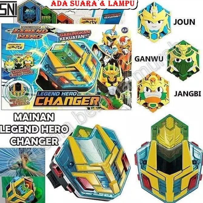 TERBARU LEGEND HERO CHANGER EFEK SUARA DAN LAMPU HERO PIECE MAINAN SERIAL RTV