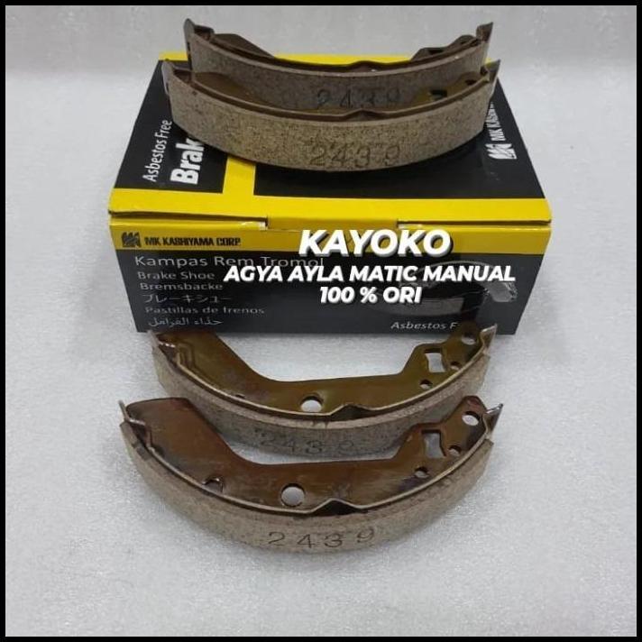 TERBARU KAMPAS REM BELAKANG BRAKE SHOE AGYA AYLA MATIC MANUAL MK D2439 