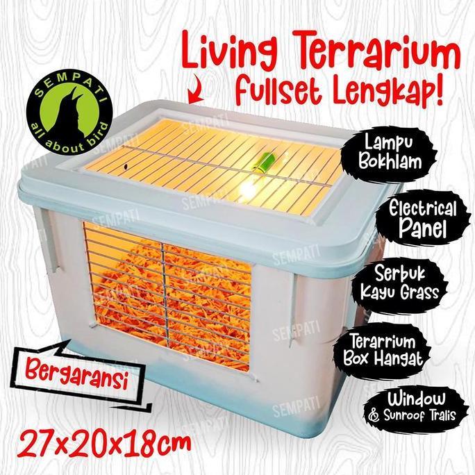 HARGA PABRIK - SEMPATI Box Burung Kotak Ternak Breeding Burung Parrot Lovebird Murai Kenari Terrariu