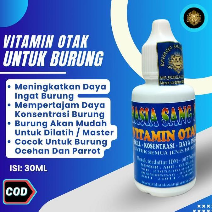 FLASH SALE - Vitamin Otak Burung Meningkatkan Daya Ingat Burung Lebih Maksimal & Mempermudah Burung 