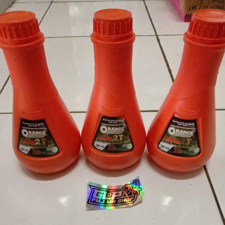 ORANGE oli samg 2t tropical 2 Tak 2tak QRANGE 700ml Botol Oren Racing