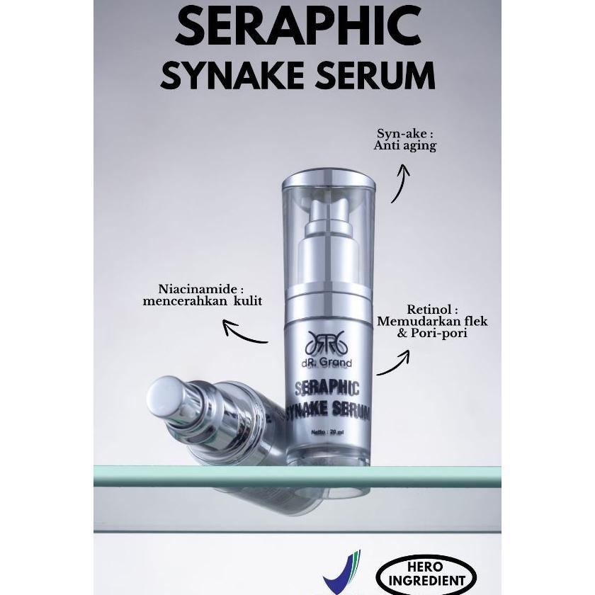 [ Bpom ] Seraphic Synake By Dr. Grand Serum Bisa Ular Syn-Ake Peptide Mencerahkan Kulit Wajah Kencan